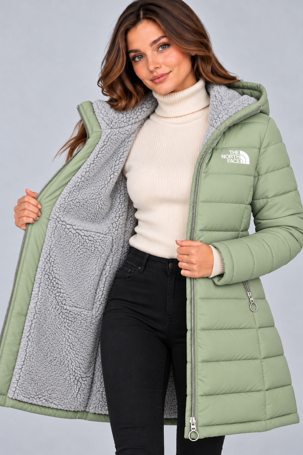 TNF - Fleece Lined Quilted Coat - CLEARANCE SALE