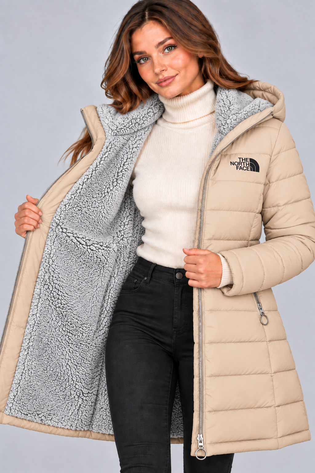 TNF - Fleece Lined Quilted Coat - CLEARANCE SALE