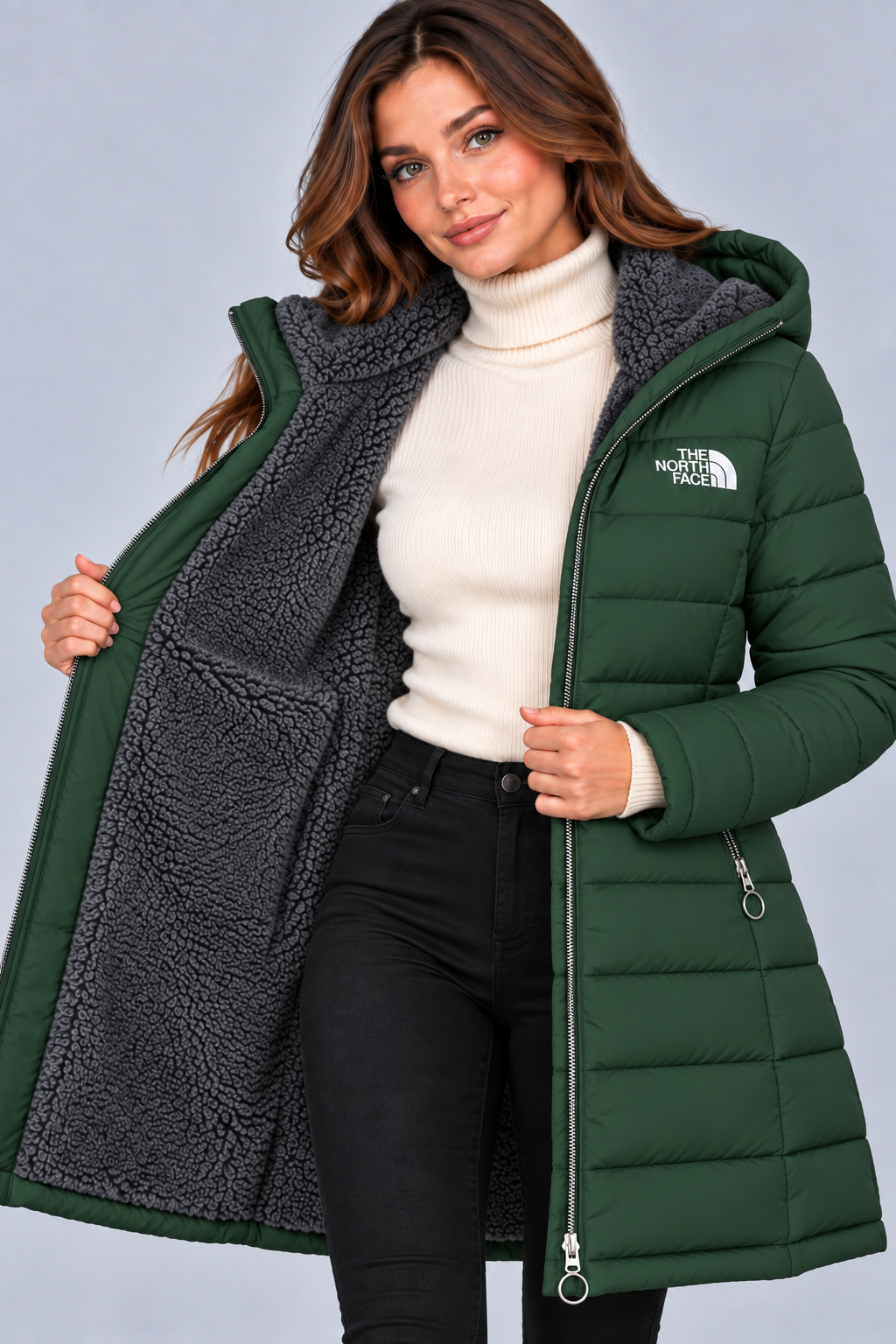 TNF - Fleece Lined Quilted Coat - CLEARANCE SALE